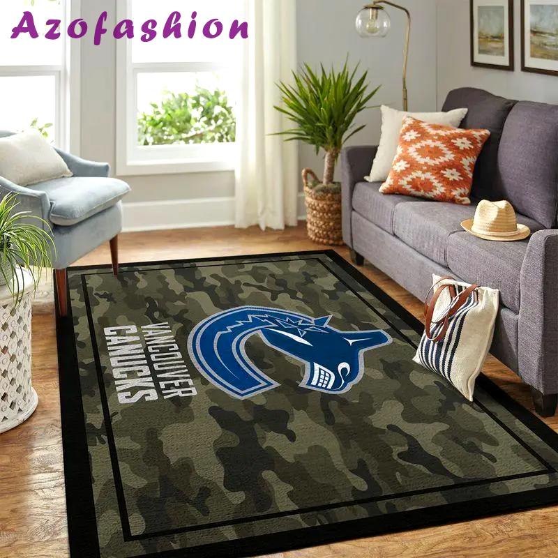 Vancouver canucks area rugs nhl hockey living room carpet team logo 20030481 1 Rectangle Rug