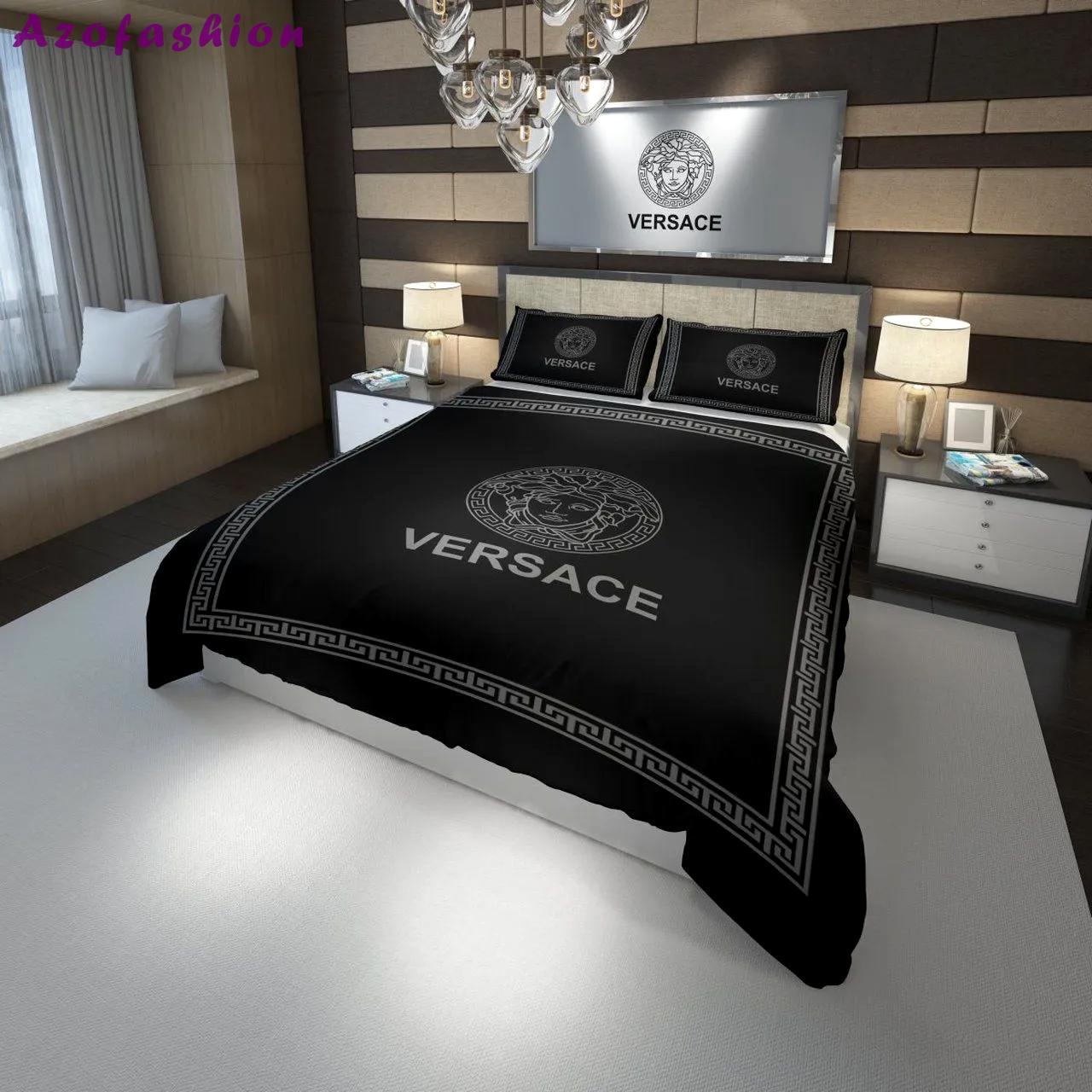 Versace logo type 1342 Bedding Sets bedclothes home decor hyperbeast Bedroom duvet luxury ideas blankets sheets premium fashion brand bedspread bed linen covers