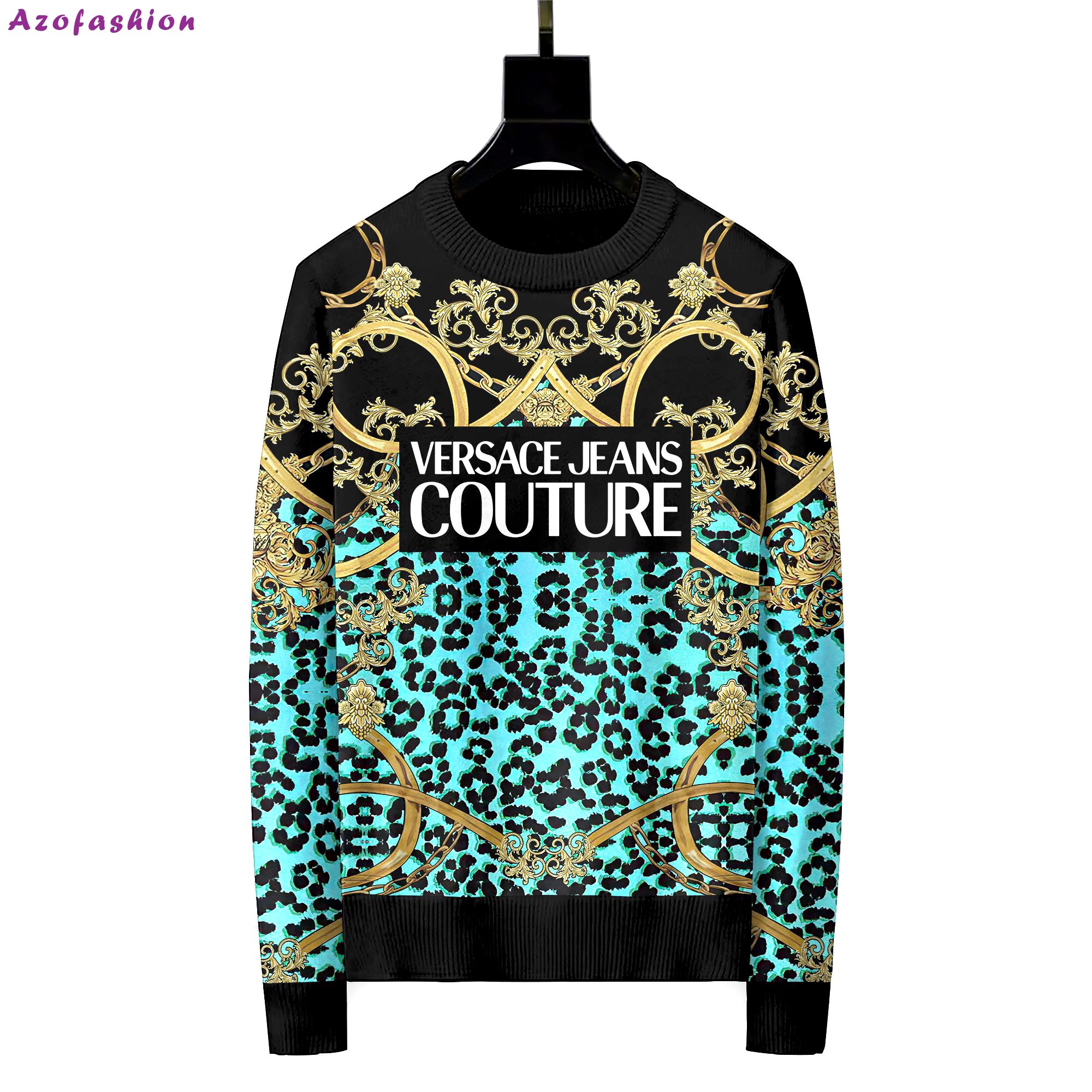 Versace luxury ugly sweater for winter hot 2024  style 148 Christmas Ugly Sweater