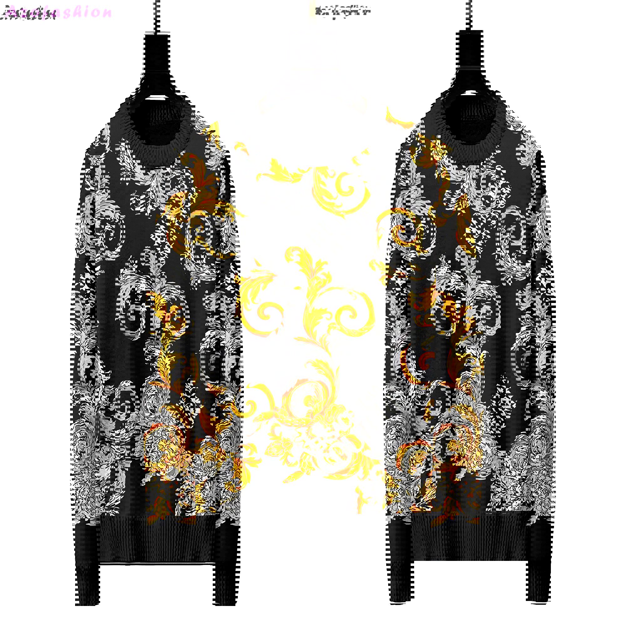 Versace luxury ugly sweater for winter hot 2024  style 216 Christmas Ugly Sweater