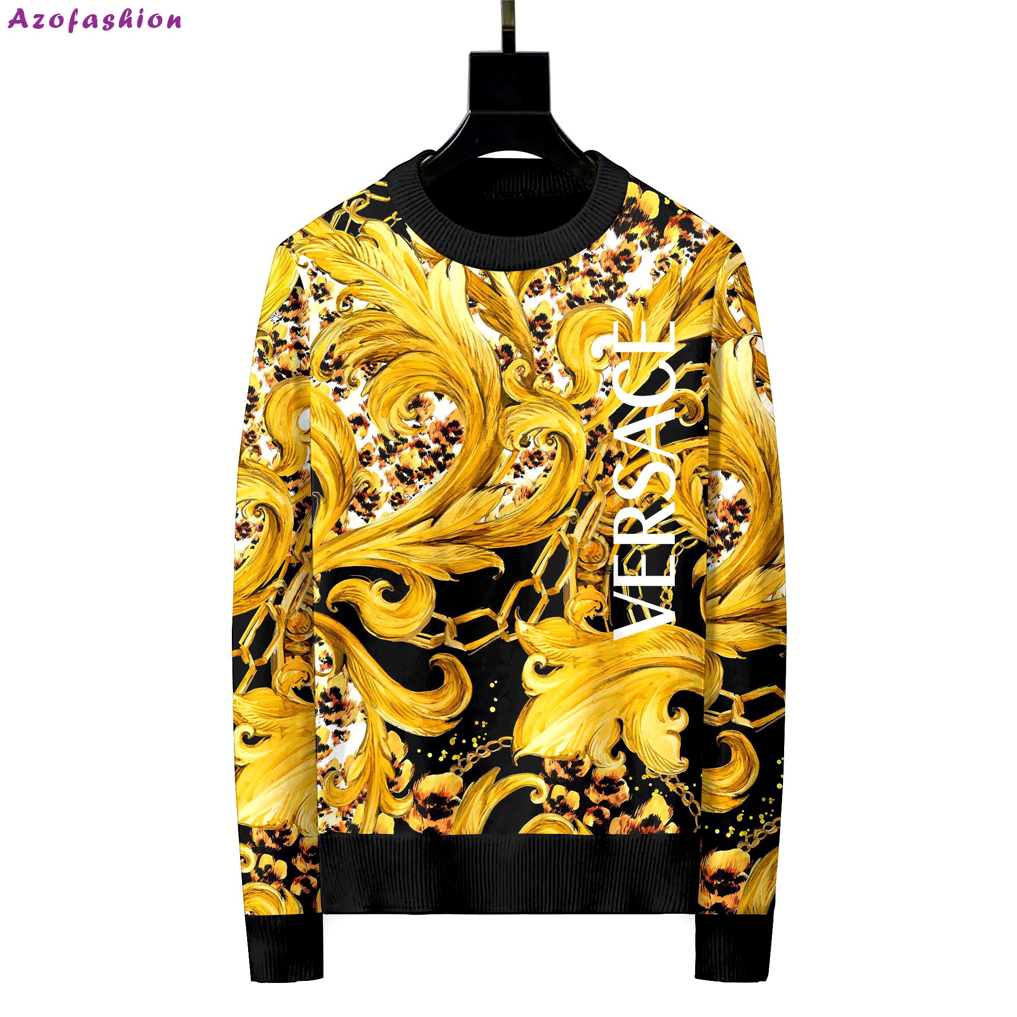 Versace luxury ugly sweater for winter  hot 2024 style 818 Christmas Ugly Sweater