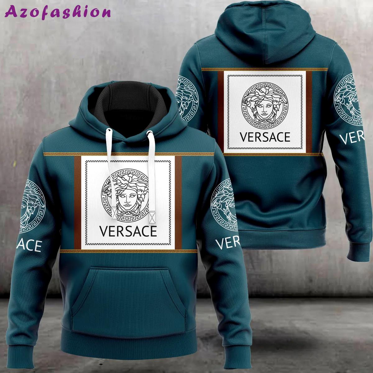 Versace luxury unisex hoodie luxury brand outfit for men women Hoodie 3D