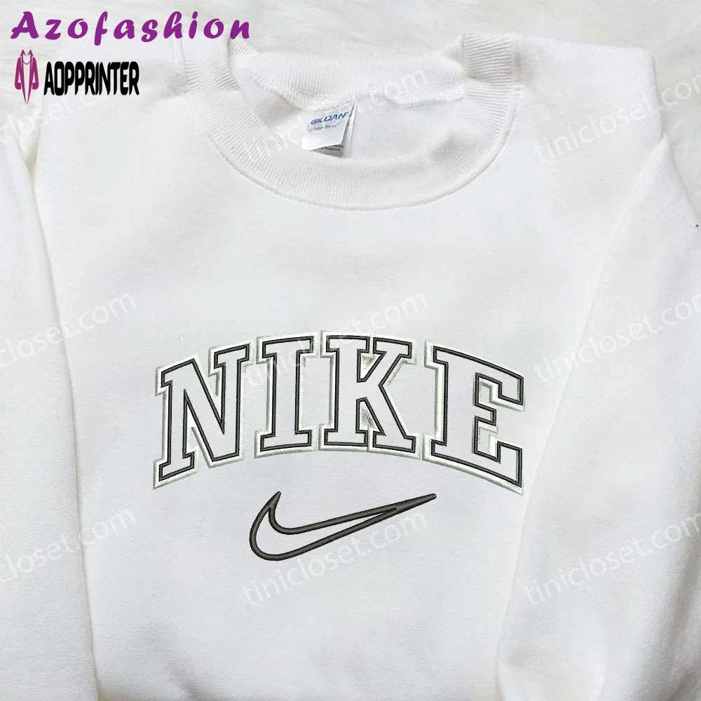 Vintage custom nike embroidered sweatshirt – best nike inspired birthday gift Embroidered Shirt