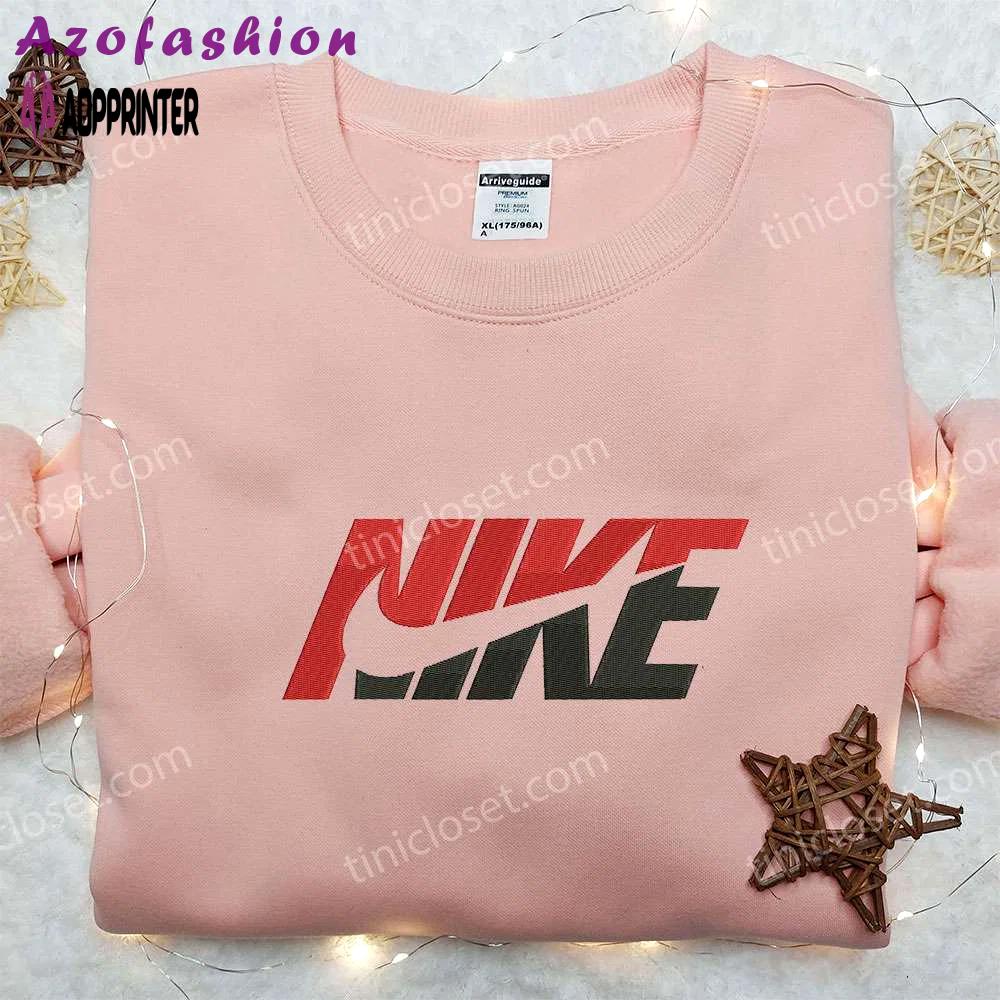 Vintage custom nike embroidered sweatshirt – nike inspired shirt best family gift Embroidered Shirt