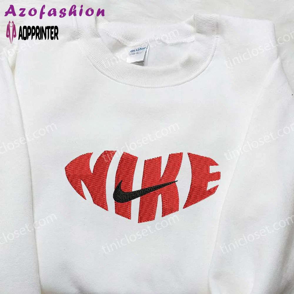 Vintage nike embroidered sweatshirt & shirt: perfect family gift Embroidered Shirt
