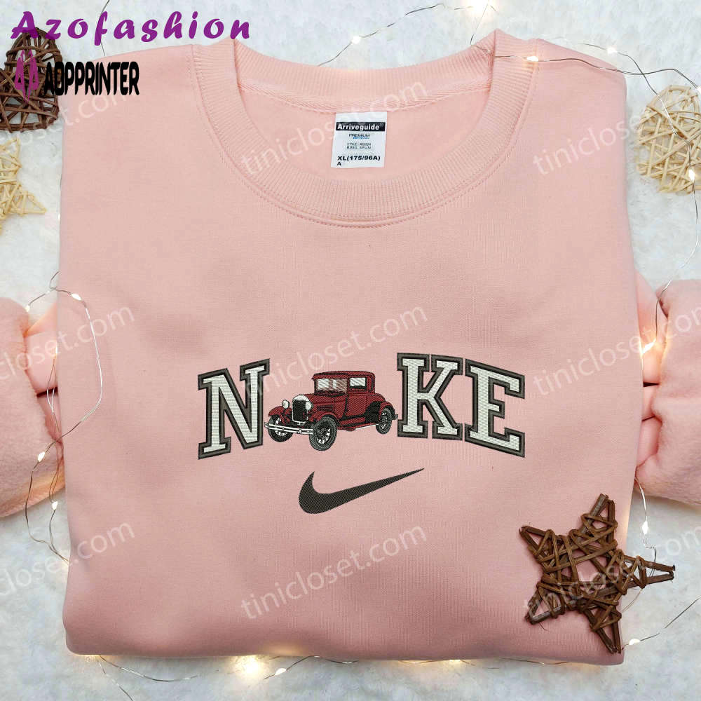 Vintage rolls royce x nike embroidered shirt – classic stylish transportation apparel Embroidered Shirt