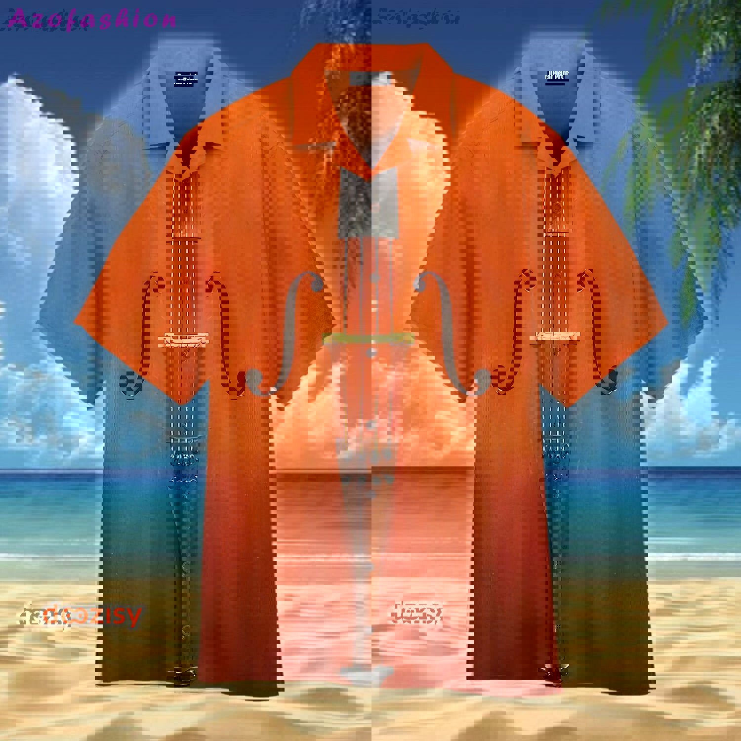Violin, cello, musical instruments, and hawaiian shirts Hawaii Shirt Shorts & Flip Flops