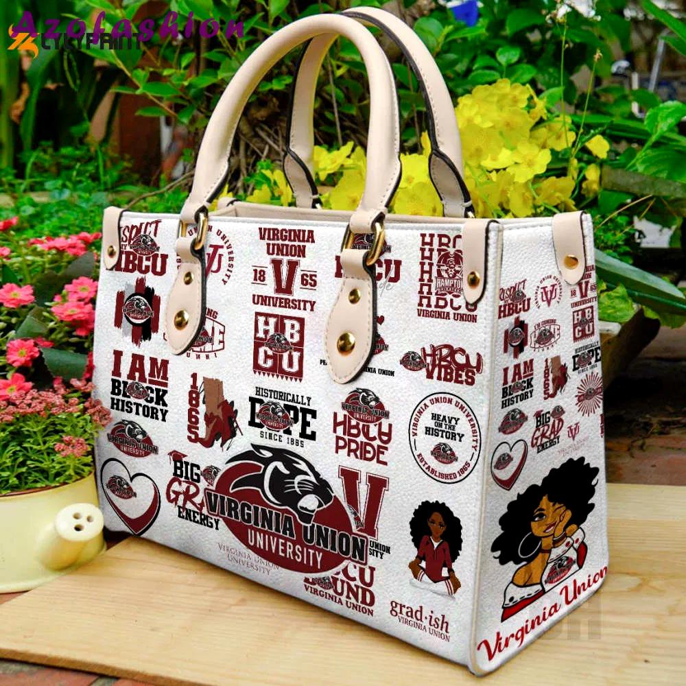 Virginia union panthers leather handbag gift for women 4188 Women Leather Hand Bag