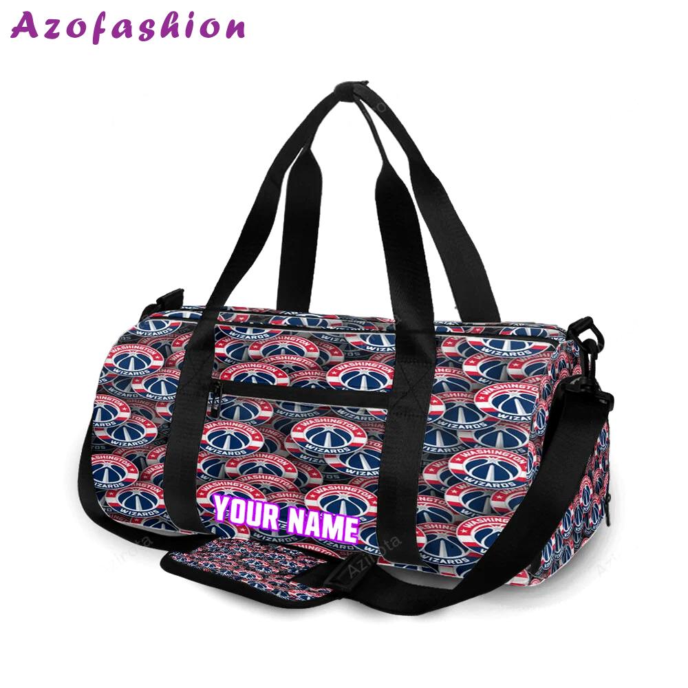 Washington wizards3 personalized name travel bag gym bag 2637 Travel Bag