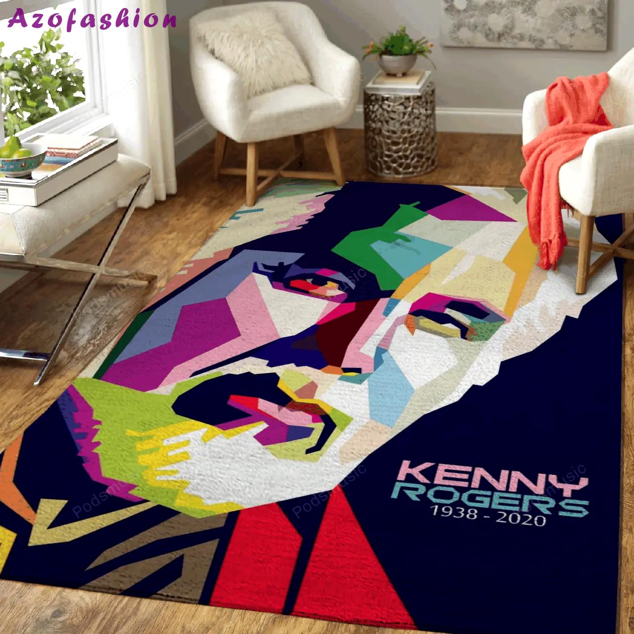 Wpap kenny rogers music wpap art for fans area rug living room carpet rug regtangle carpet floor decor home decor Rectangle Rug