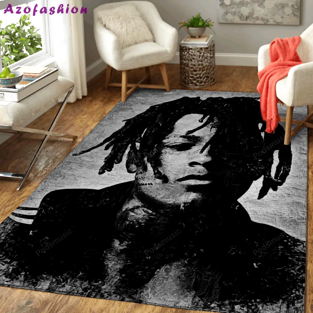 Xxx tentaction music monochrome art for fans area rug living room carpet rug regtangle carpet floor decor home decor Rectangle Rug