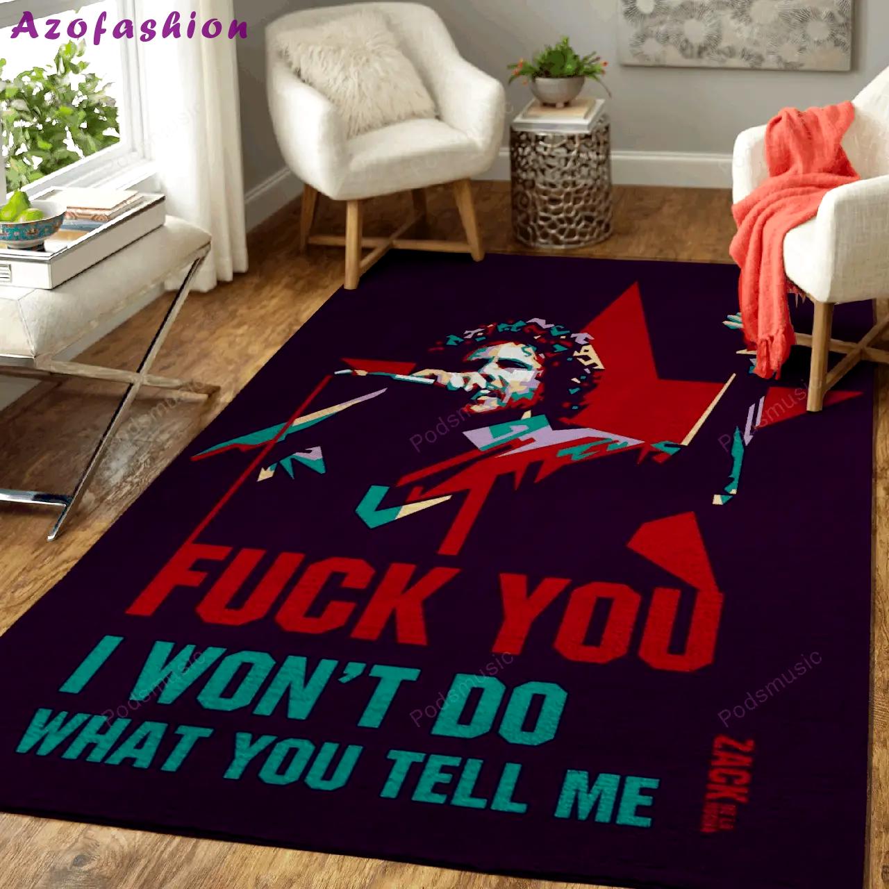 Zack de la rocha music wpap art for fans area rug living room carpet rug regtangle carpet floor decor home decor Rectangle Rug