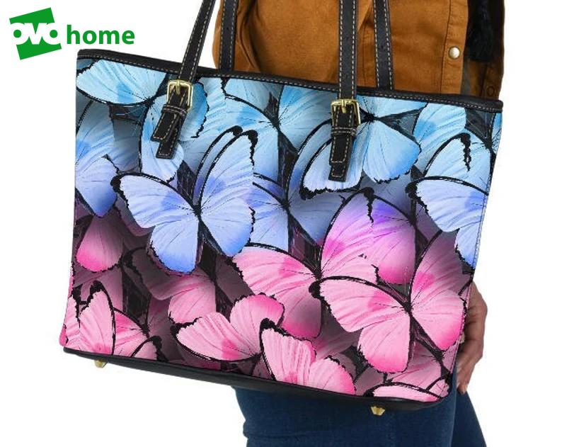 Butterfly leather handbag - shoulder tote bag 135 Leather Tote Bag