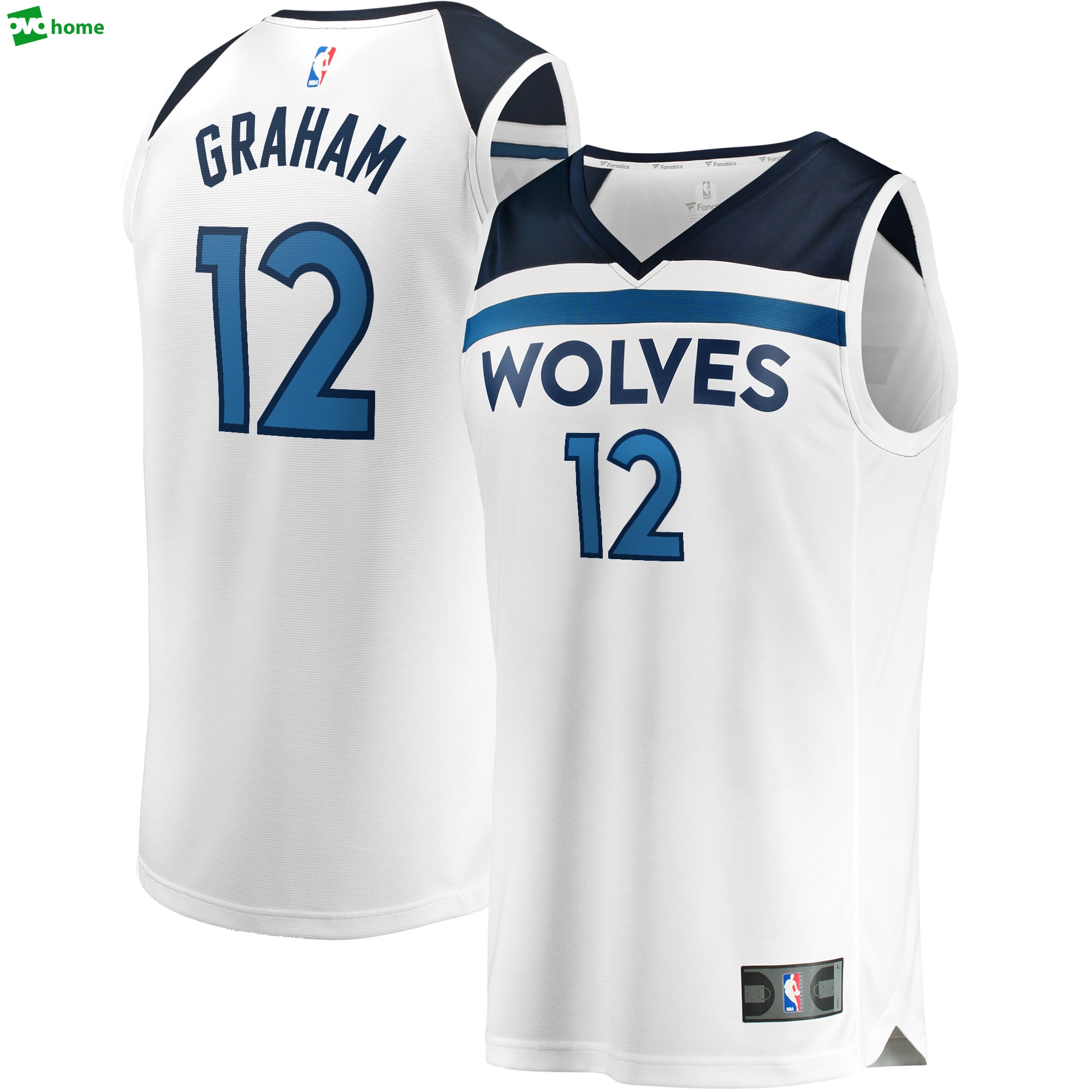 Treveon graham minnesota timberwolves fanatics branded fast break player jersey association edition white Baseball NBA Jersey Replica Basketball Gift For Fans NBA Sports