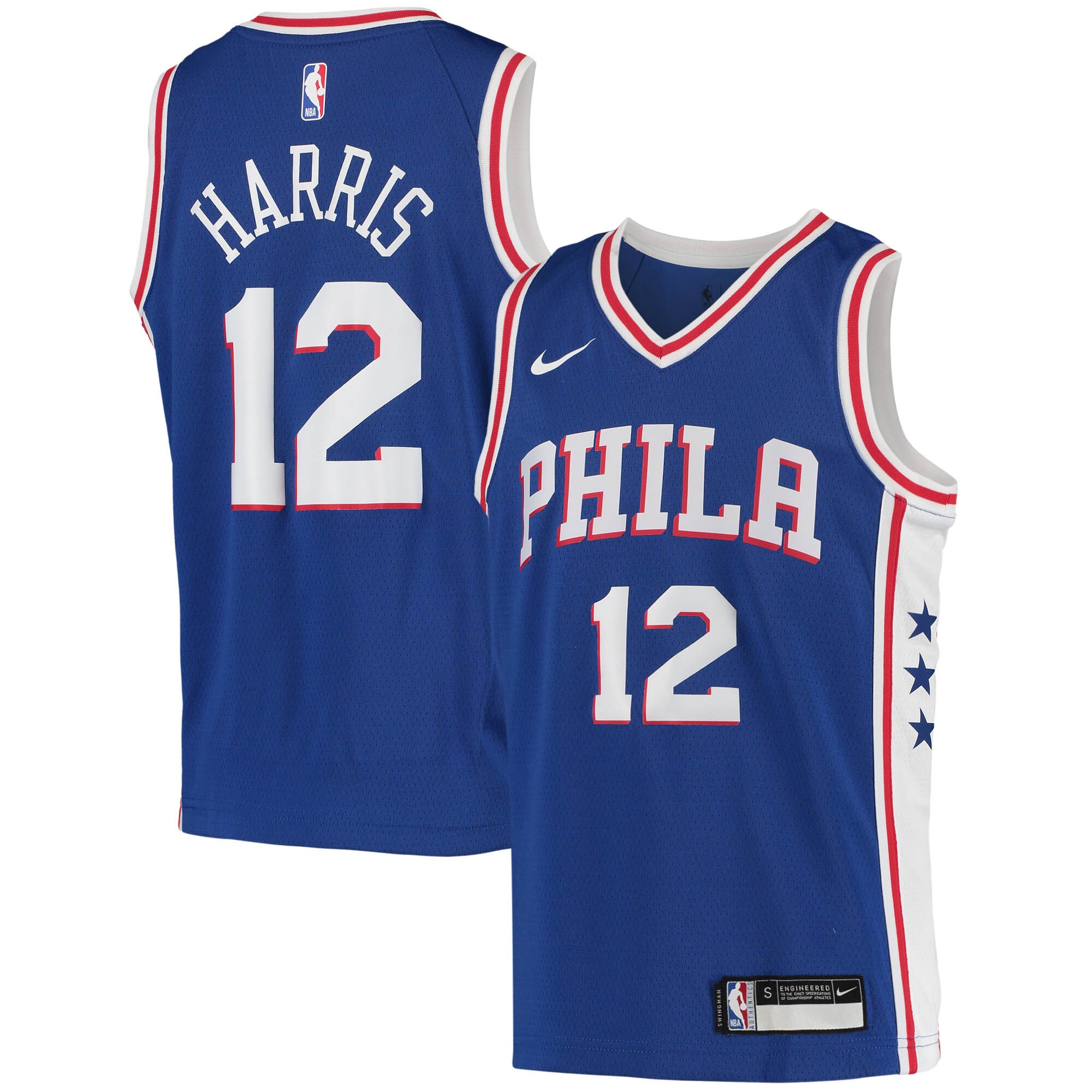 Tobias harris philadelphia 76ers nike 2023/21 swingman jersey icon edition royal Baseball NBA Jersey Gift For Fans Sports Basketball Replica NBA