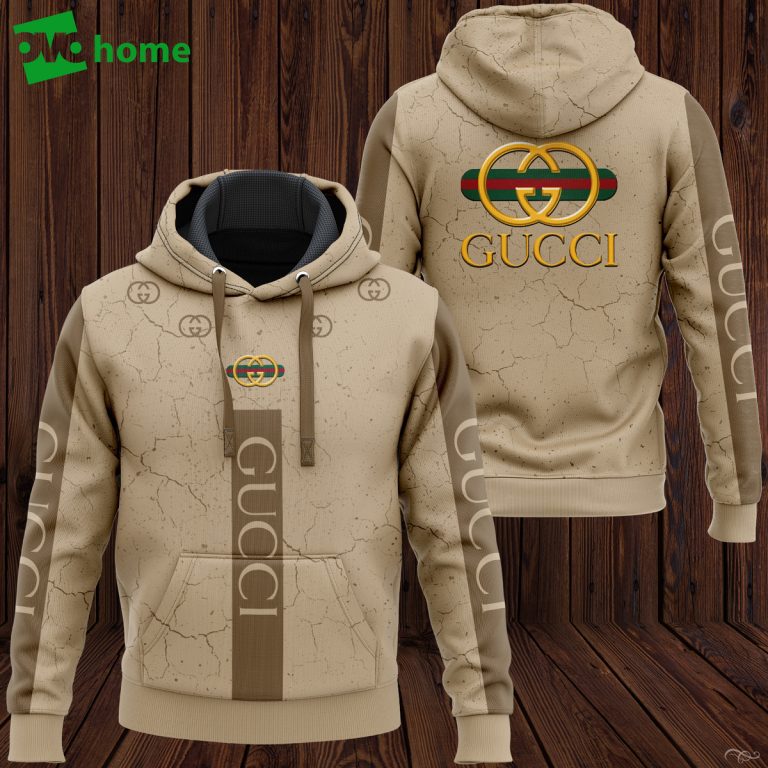 Gucci brown hoodie sweatpants pants luxury brand clothing clothes outfit for men-25 Hoodie Long Pants 3D Set