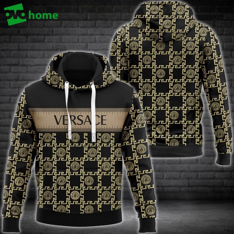 Gianni versace hoodie sweatpants pants luxury brand clothing clothes outfit for men-2 Hoodie Long Pants 3D Set