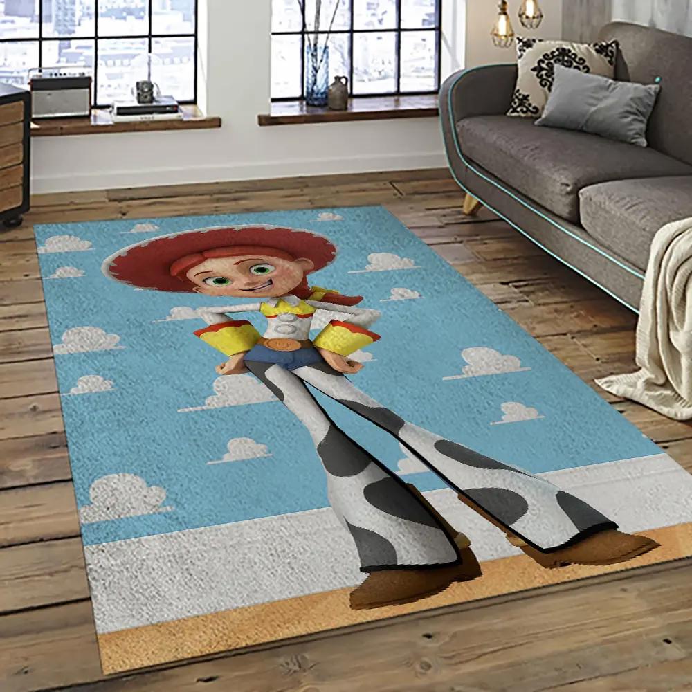 A toy story characters cartoon movie carpet rectangle area rug for living room bedroom decor ats12 Rectangle Rug