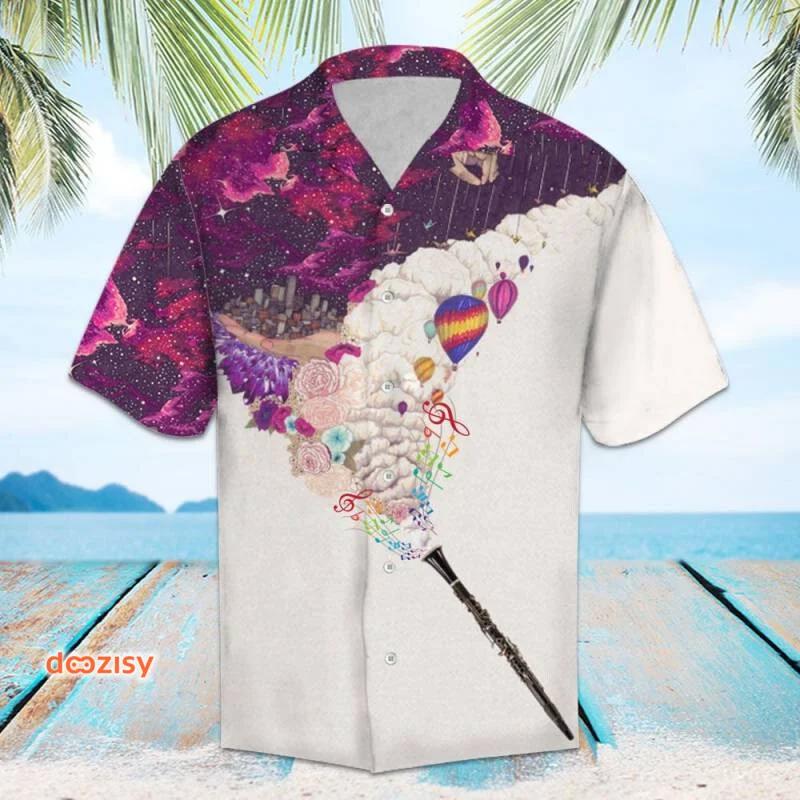 Amazing love clarinet hawaiian shirt Hawaii Shirt Shorts & Flip Flops