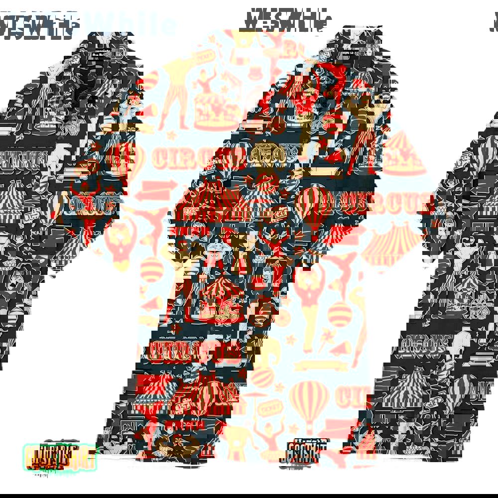 Amazing retro circus aloha hawaiian shirt Hawaii Shirt Shorts & Flip Flops