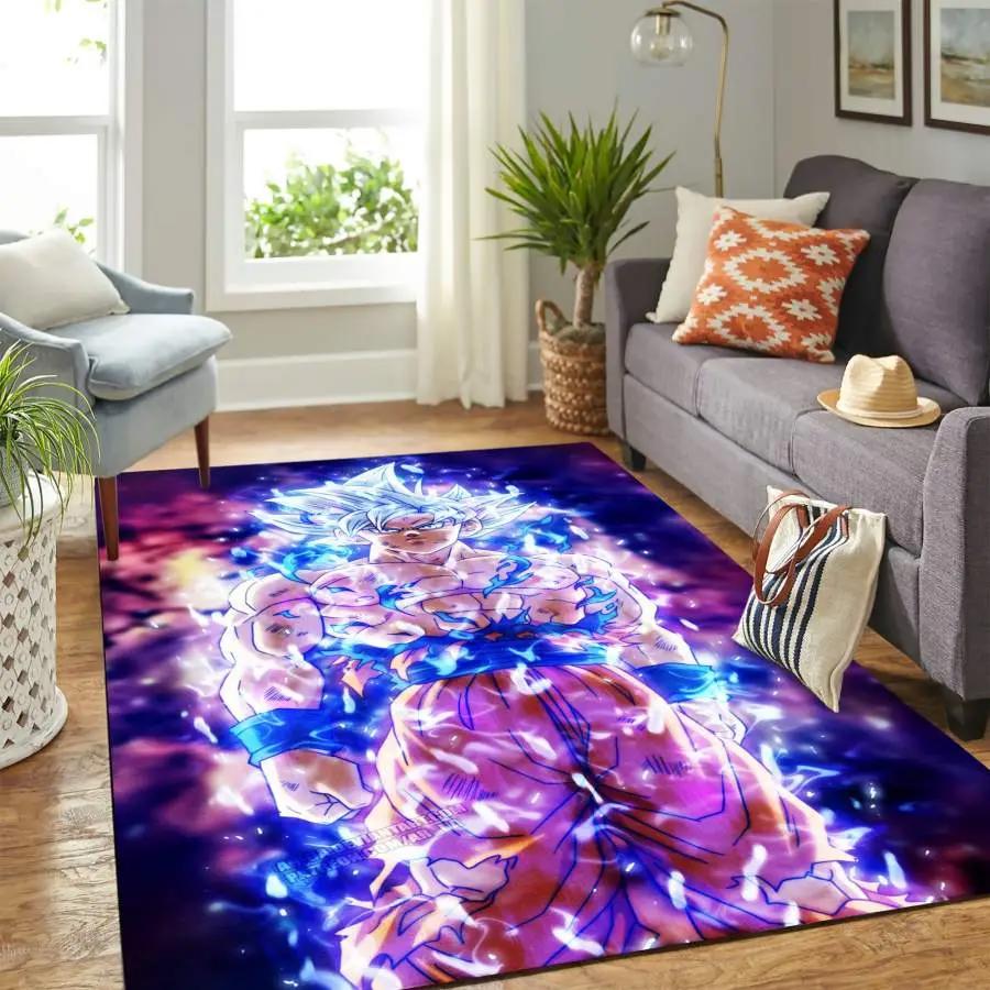 Anime dragon ball songoku area rug living room rug home decor 20030542 Rectangle Rug