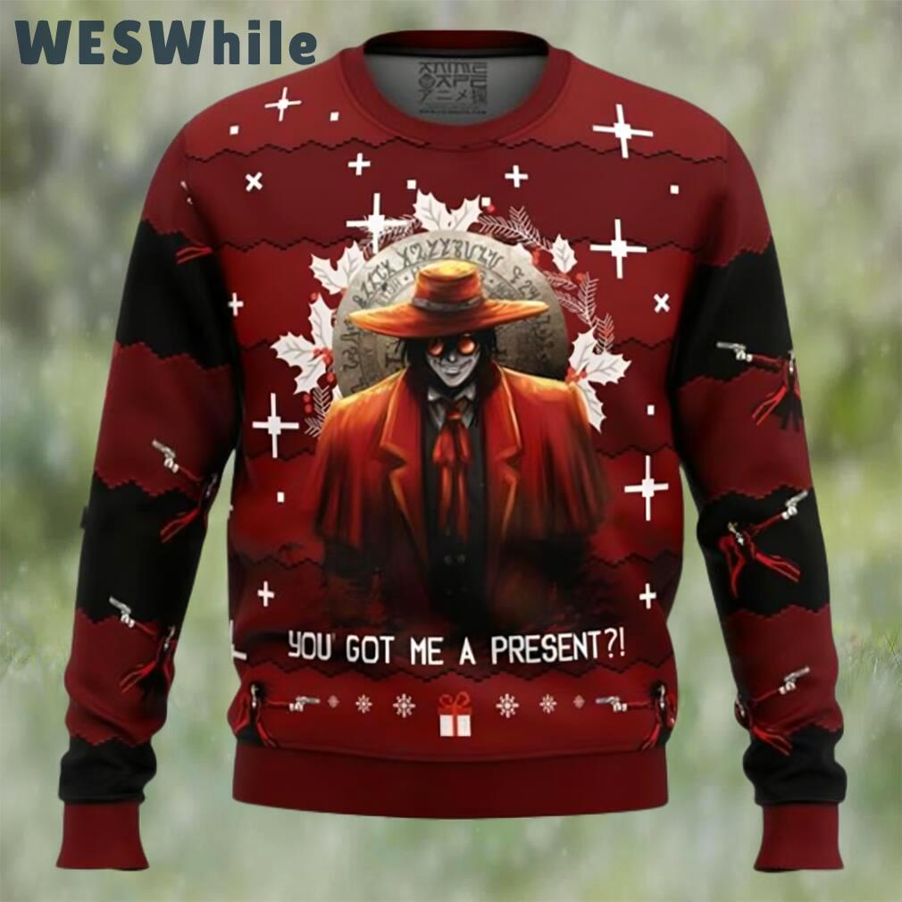 Anime sweater alucard hellsing ugly christmas sweater Christmas Ugly Sweater