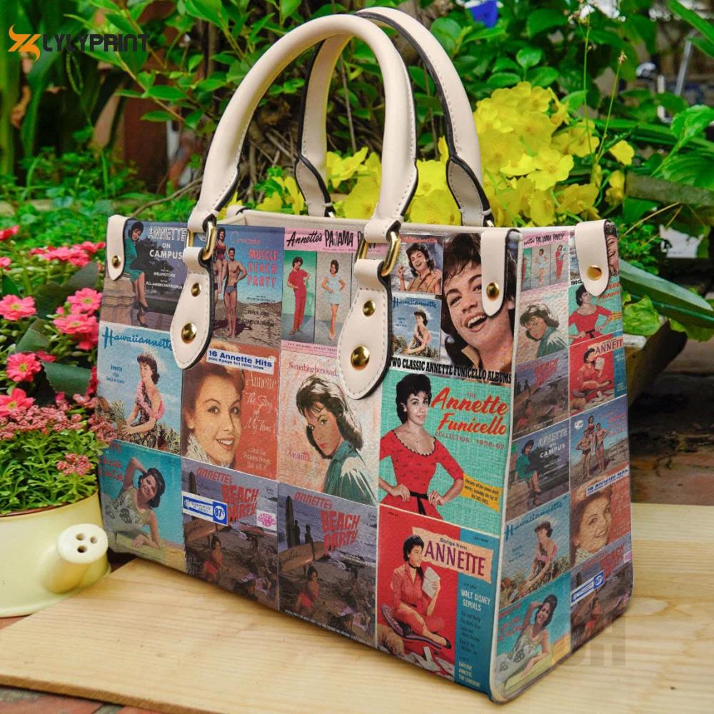 Annette funicello leather bag for women gift 1717 Women Leather Hand Bag