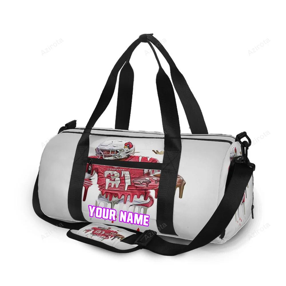 Arizona cardinals david johnson 31 personalized name travel bag gym bag 368 Travel Bag