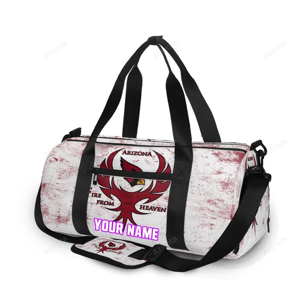 Arizona cardinals fire from the heavens personalized name travel bag gym bag 172 Travel Bag