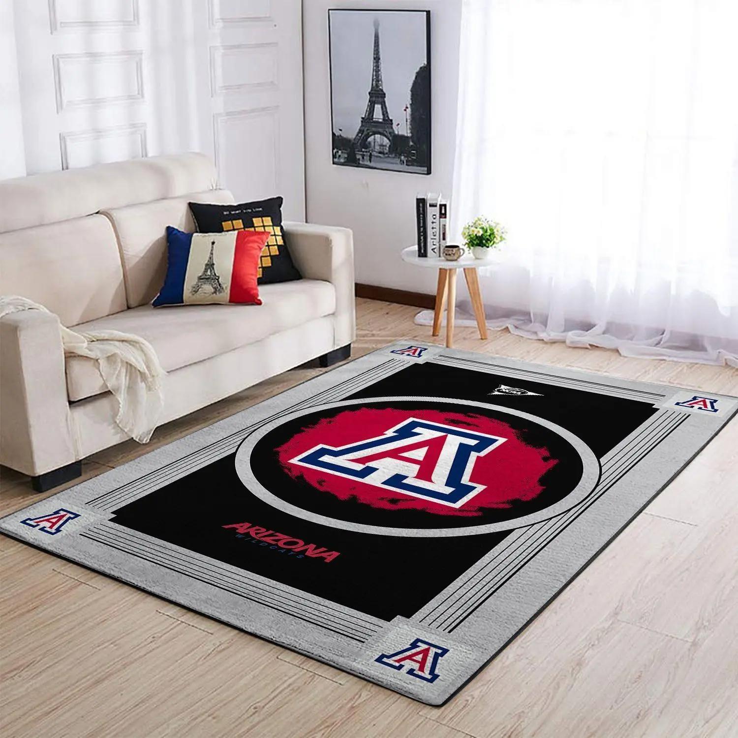 Arizona wildcats ncaa area rugs living room carpet team logo home rug regtangle carpet floor decor home decor Rectangle Rug
