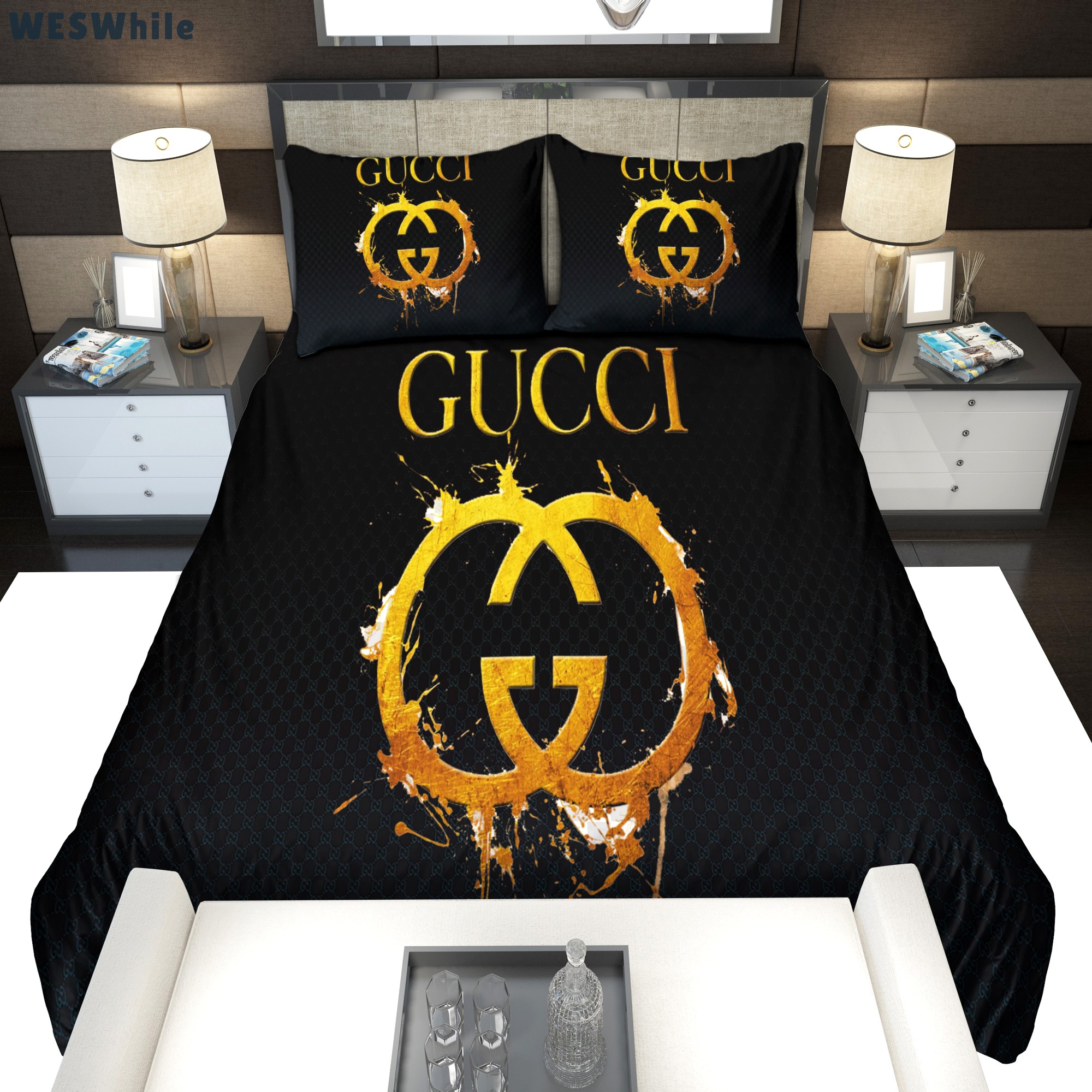 Art logo gucci bedding sets home decoration Bedding Sets