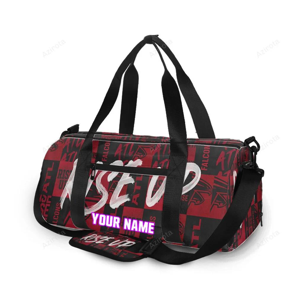 Atlanta falcons rise up seamless2 personalized name travel bag gym bag 1672 Travel Bag