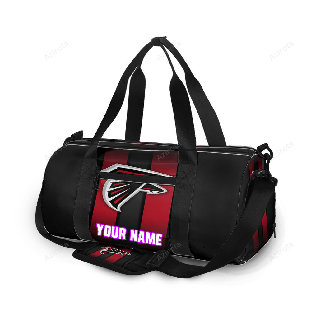 Atlanta falcons stripe logo personalized name travel bag gym bag 1525 Travel Bag
