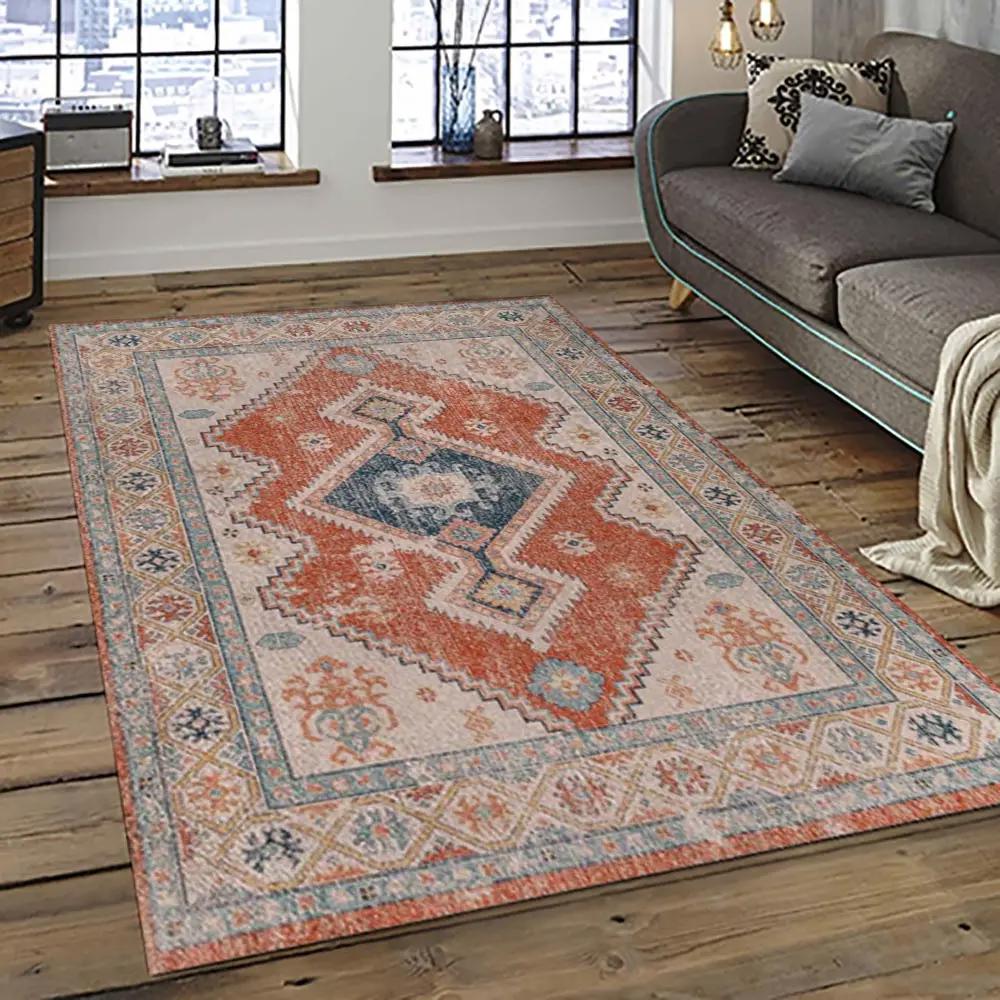 Aztec southwestern geometric shape pattern carpet area rug best gift for home decor event gift asg101 Rectangle Rug