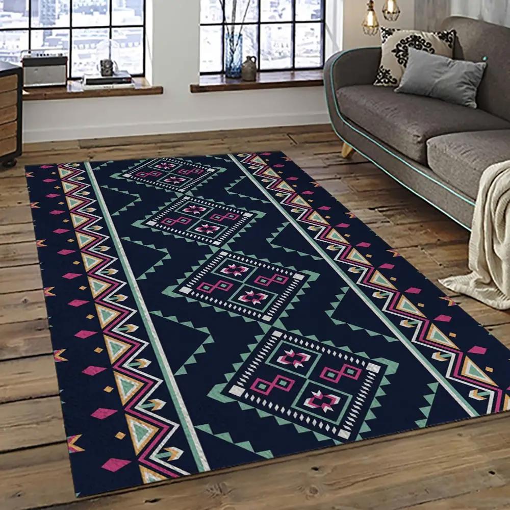 Aztec southwestern geometric shape pattern carpet area rug best gift for home decor event gift asg40 Rectangle Rug