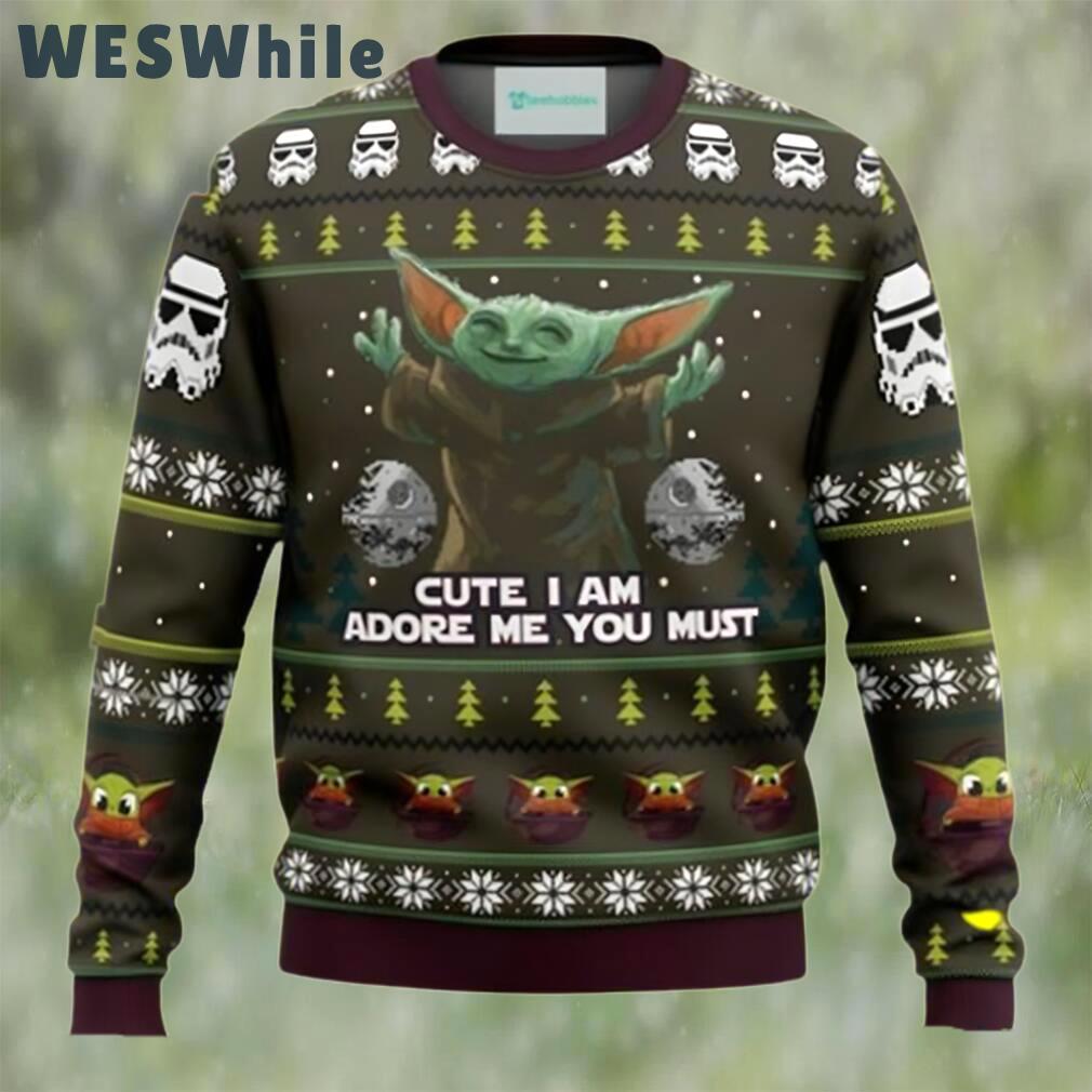 Baby yoda cute mandalorion star wars ugly christmas sweater Christmas Ugly Sweater
