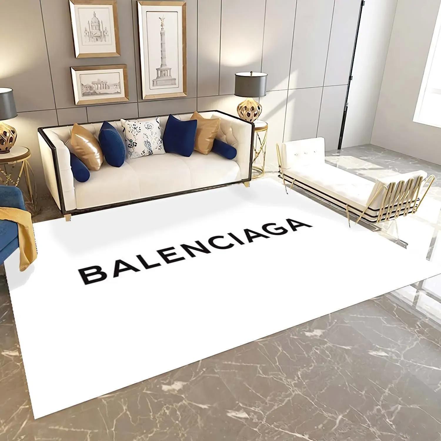 Balenciaga limited logo type 1119. Upgrade Your Living Room with Luxury Home Decor: Area Carpets, Floor Decor, Door Mats, and Hot Gift Items with style a High-End Fashion Brand Rectangle Rug