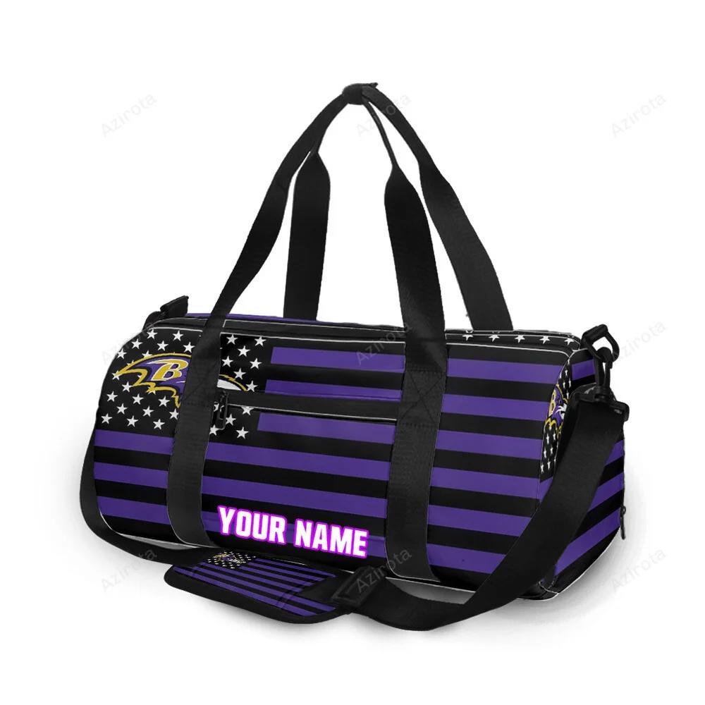 Baltimore ravens flag1 personalized name travel bag gym bag 1786 Travel Bag