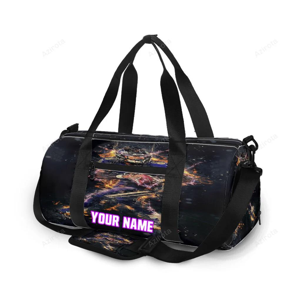 Baltimore ravens lamar jackson 8 v9 personalized name travel bag gym bag 666 Travel Bag