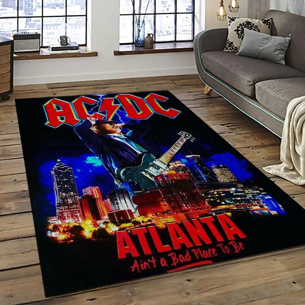 Band ac/dc music carpet rectangle area rug for living room bedroom decor acdc50 Rectangle Rug