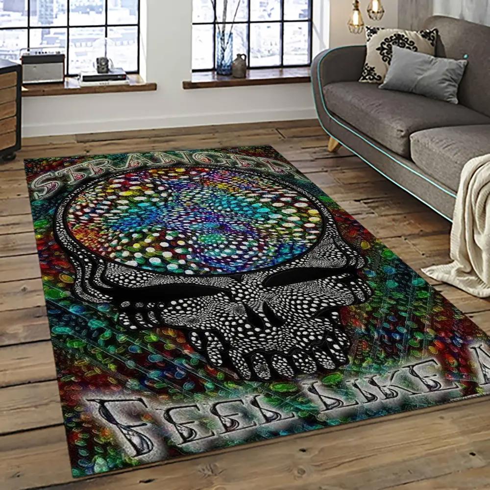 Band grateful dead music carpet rectangle area rug for living room bedroom decor grd02 Rectangle Rug