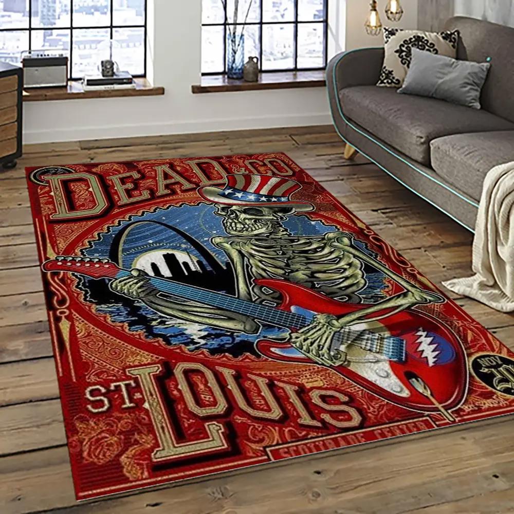 Band grateful dead music carpet rectangle area rug for living room bedroom decor grd06 Rectangle Rug