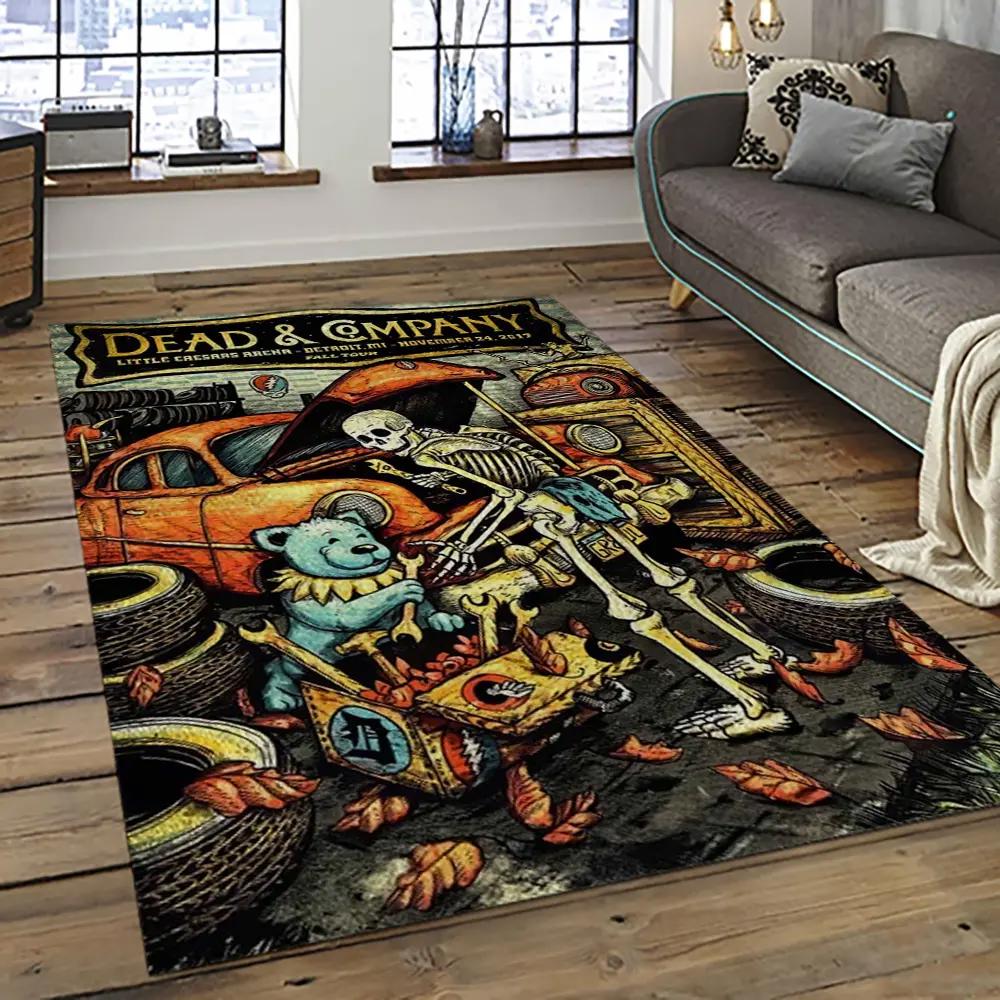 Band grateful dead music carpet rectangle area rug for living room bedroom decor grd22 Rectangle Rug