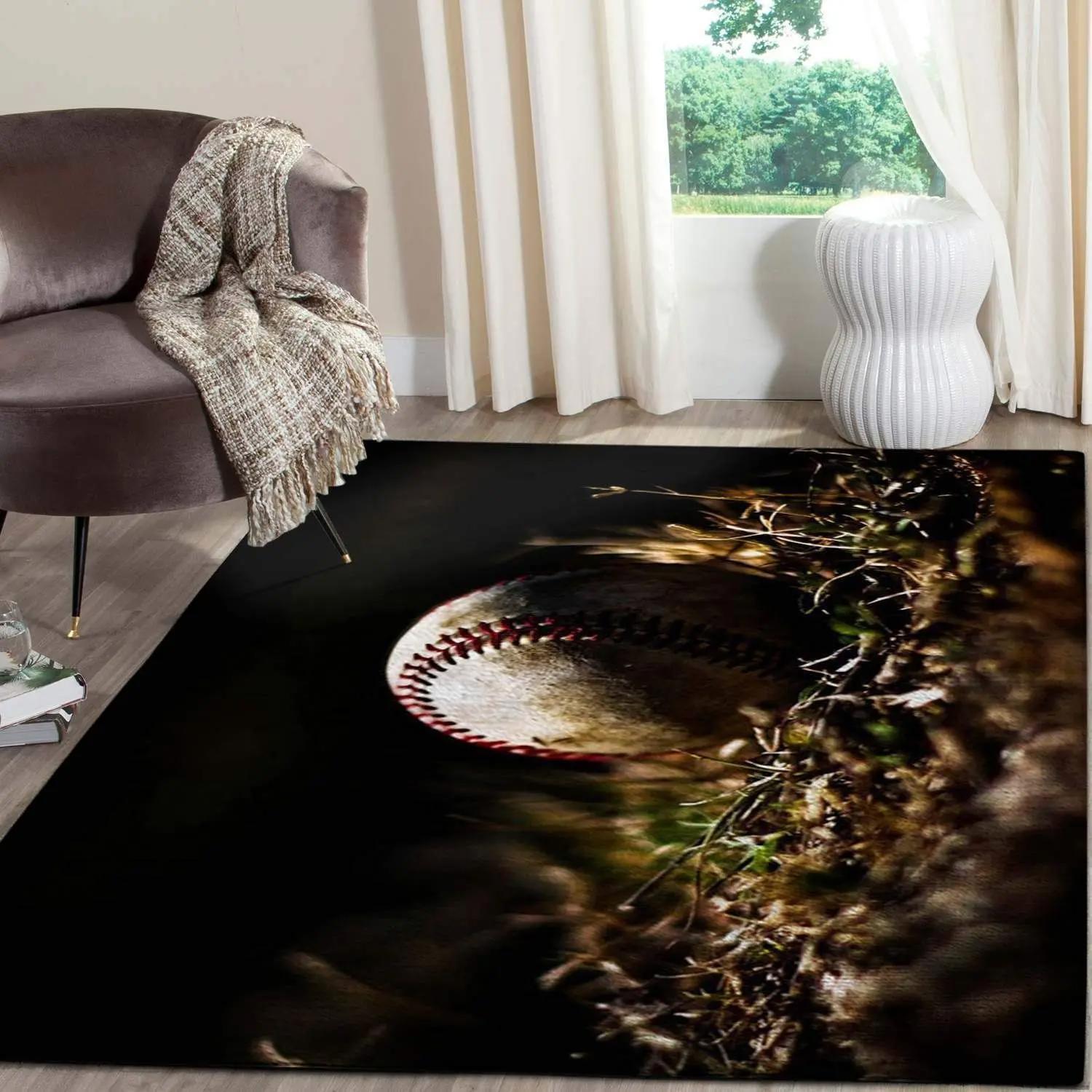 Baseball of legends area rugs living room carpet christmas gift rug regtangle carpet floor decor home decor v8342 Rectangle Rug