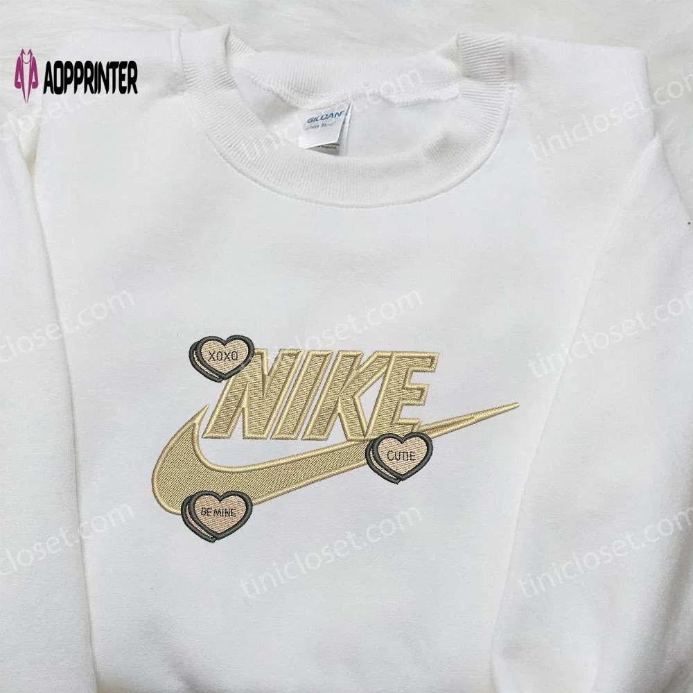 Be mine xo with love x nike hoodie & shirt: best valentine’s gift ideas Embroidered Shirt