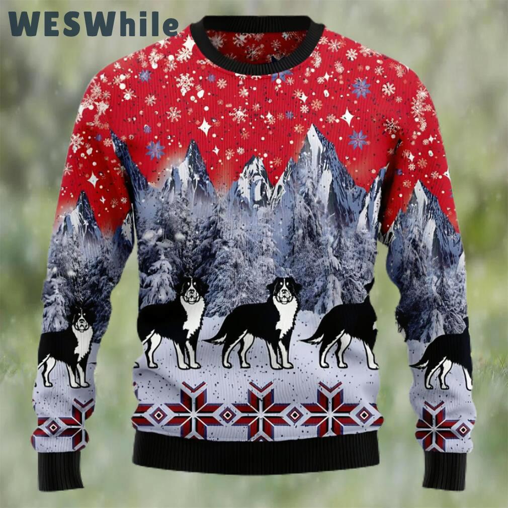 Bernese mountain dog snow ugly christmas sweater Christmas Ugly Sweater