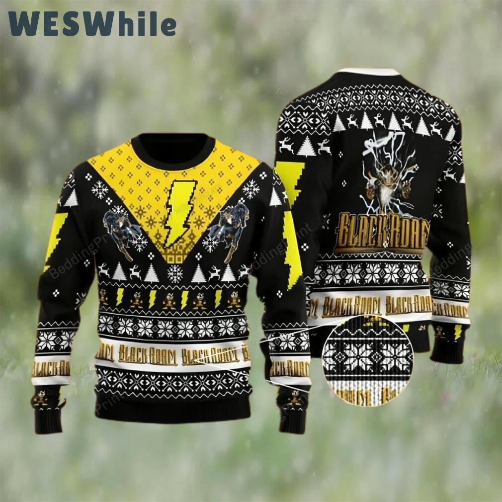 Black adam ugly christmas sweater Christmas Ugly Sweater