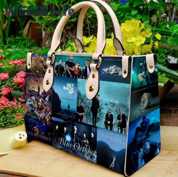 Blue october 1 leather handbag 2668 Women Leather Hand Bag