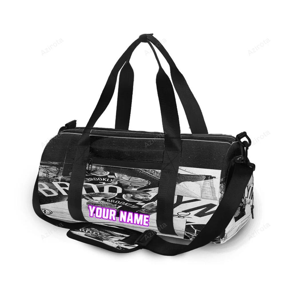 Brooklyn nets all players2 personalized name travel bag gym bag 2062 Travel Bag