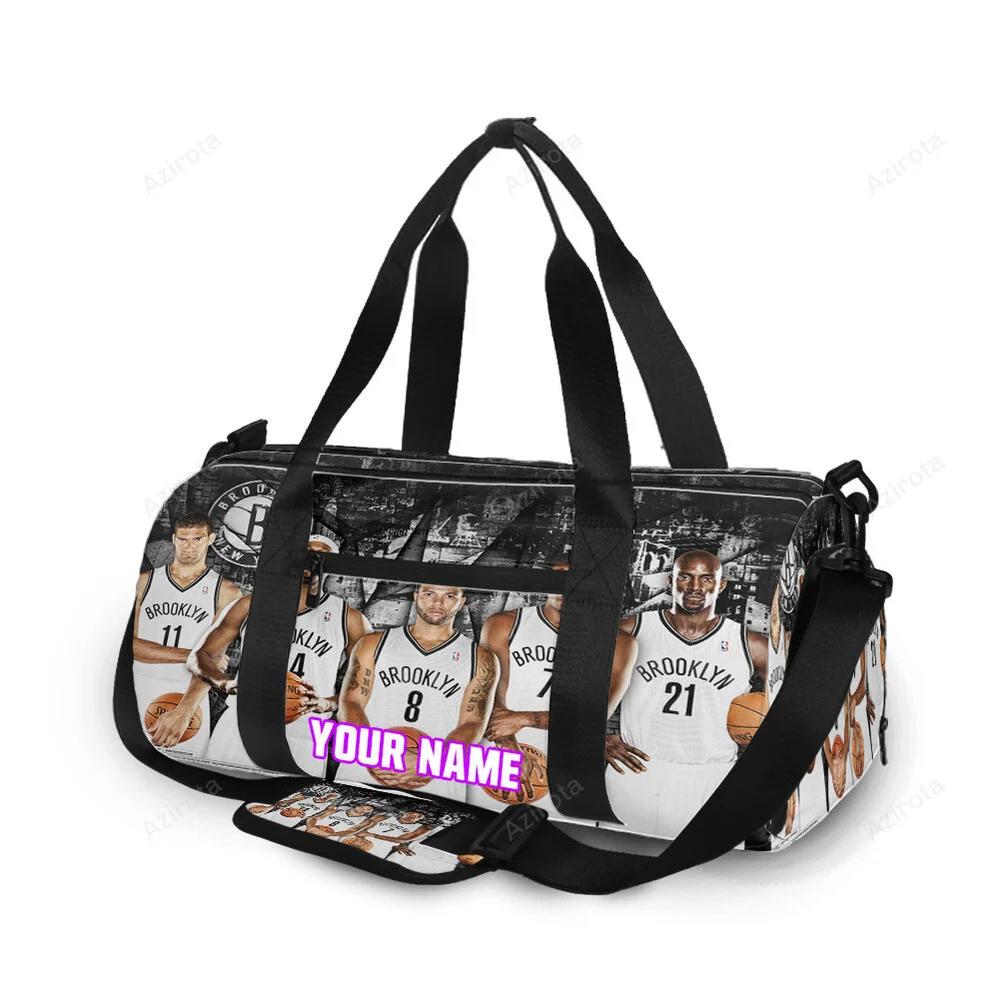 Brooklyn nets all players5 personalized name travel bag gym bag 62 Travel Bag